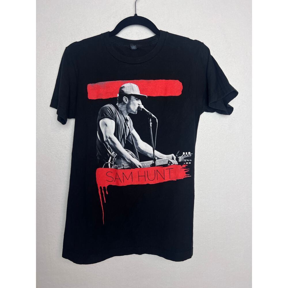 Sam Hunt Summer Tour 2015 Graphic T-Shirt Concert Band Tee Black Size Small